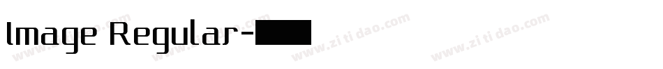 Image Regular字体转换